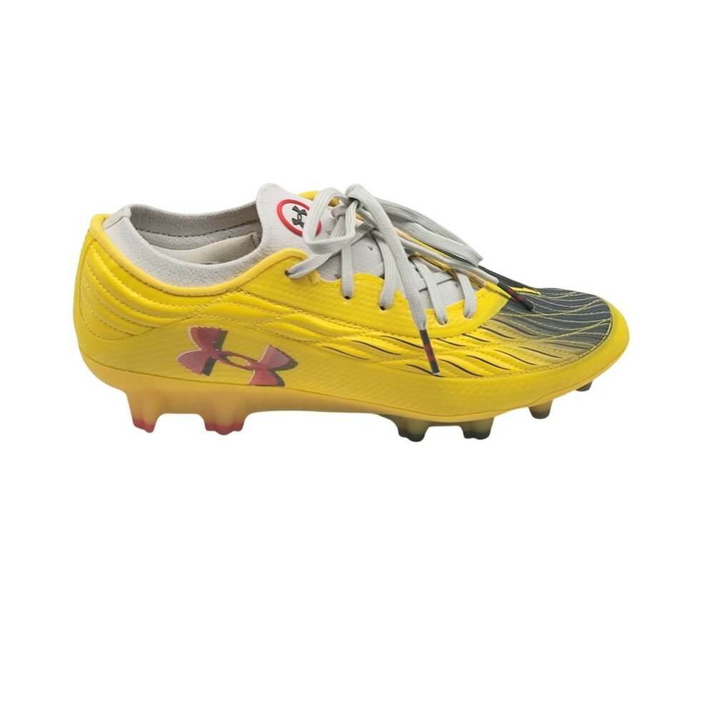 Under Armour Magnetico Elite 4 FG Womens 7 Taxi Yellow Soccer Cleats 3027704-700